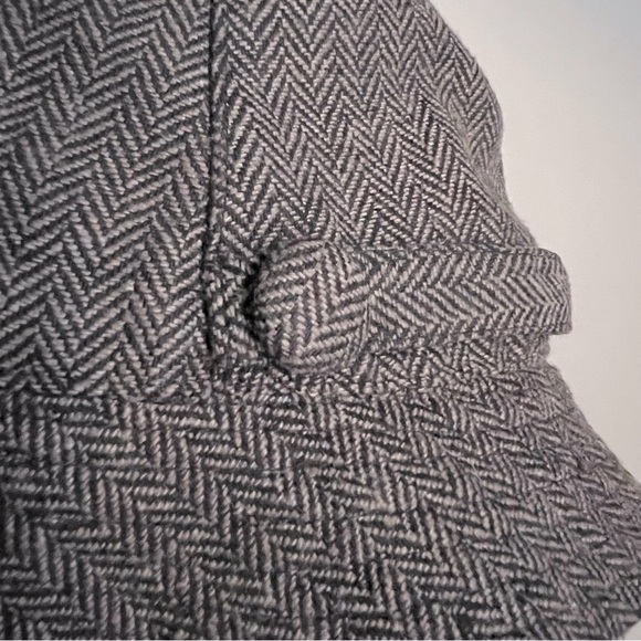 ROXY Tweed Bucket Hat grey buttons size S/M - Picture 8 of 12